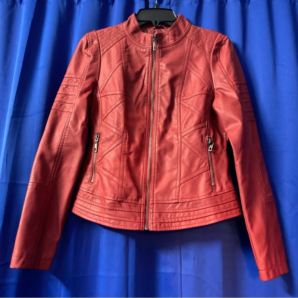 Red Leather Jacket ❤️